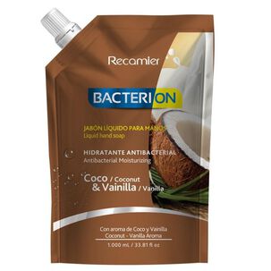 Bacterion Jabón Hidratante Antibacterial 1lt Coco Vainilla